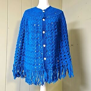 Handmade button shawl